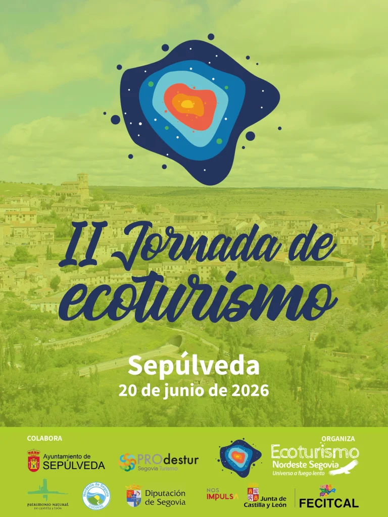 Cartel de las II Jornadas de Ecoturismo del Nordeste de Segovia. Sepúlveda